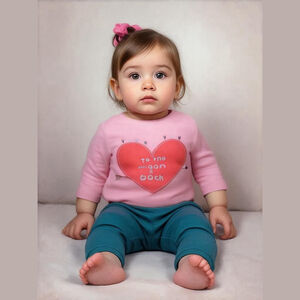 Carter's Organic 3-6M Baby Outfit Set Valentines Day